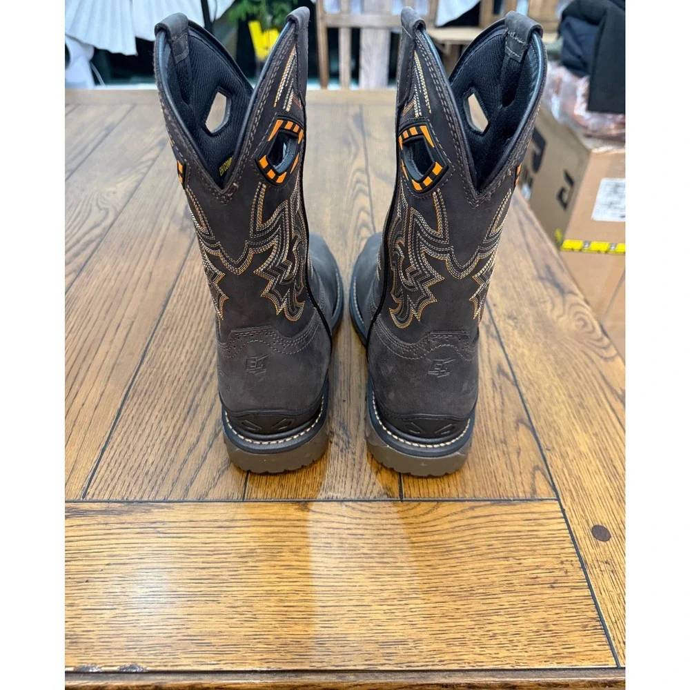 Phantom Rider PH5011 Mens Waterproof Composite Toe Work Boots Brown D3O NWOT 11